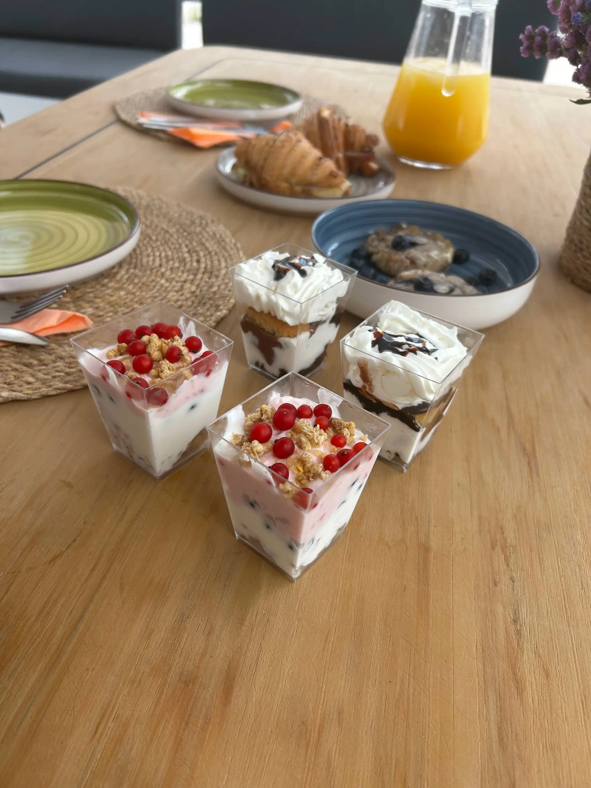 Breakfast prepared on board